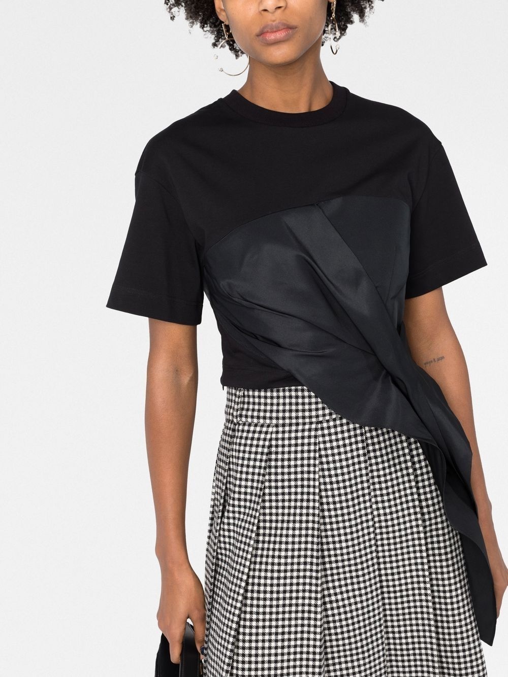 ruched-detail asymmetric T-shirt - 5