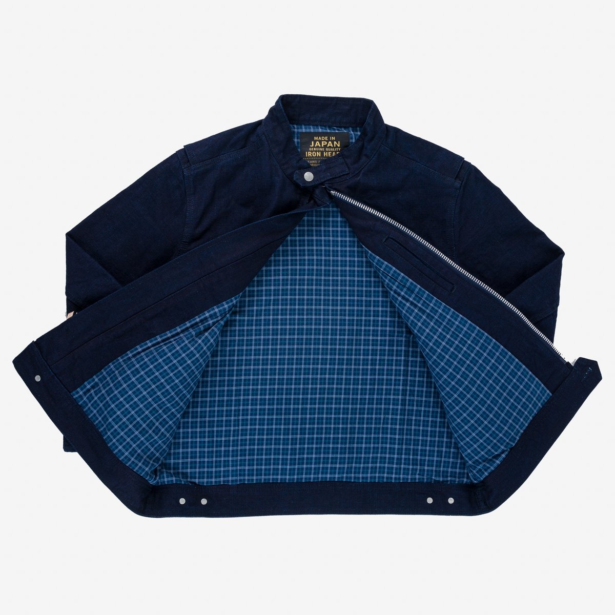 IHJ-135-IND 13oz Oxford Cloth Riders Jacket - Indigo - 6