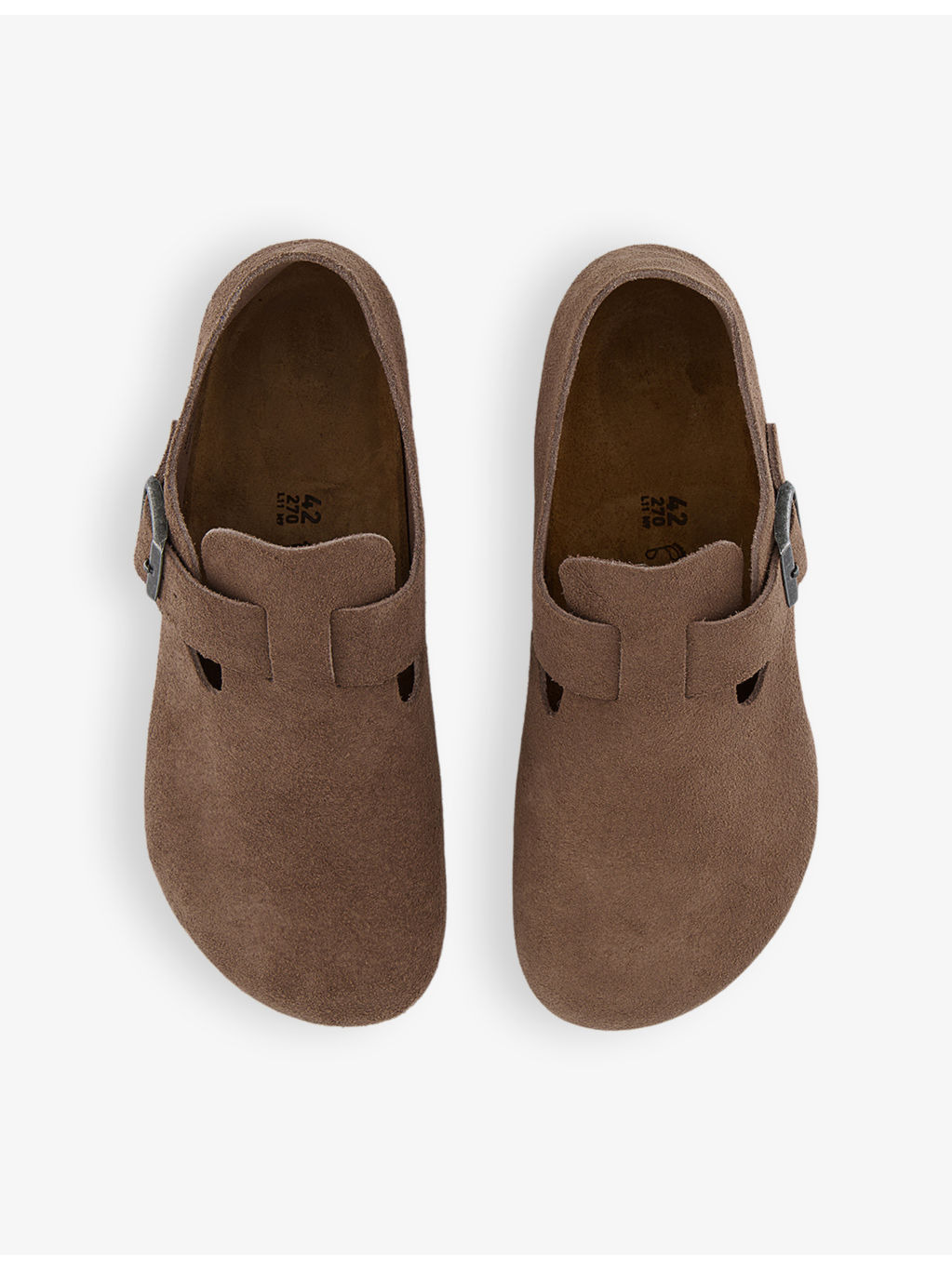 London raised-heel suede shoes - 2