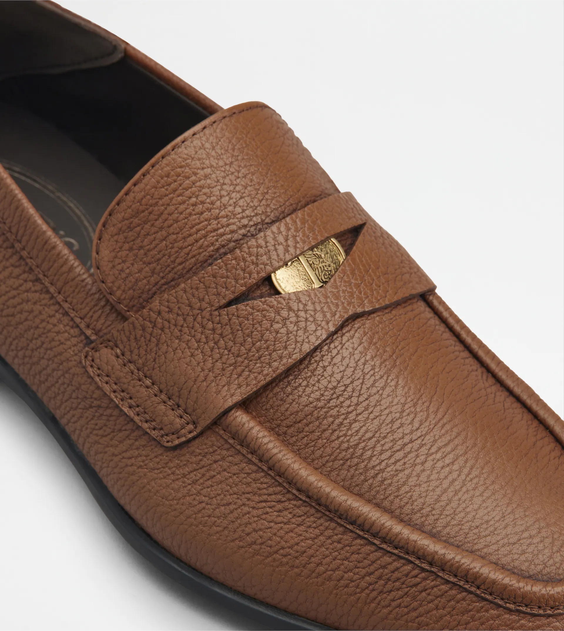 LOAFERS IN LEATHER - BROWN - 6