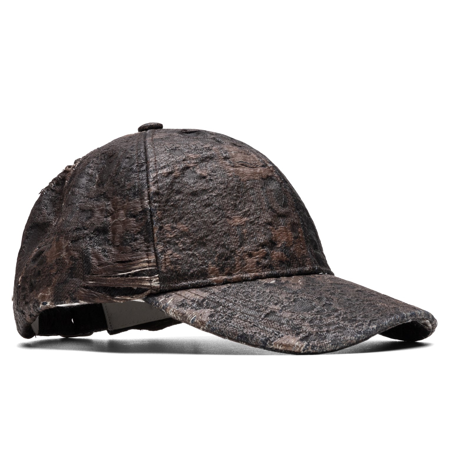 DISTRESSED MONOGRAM CAP - BROWN - 3