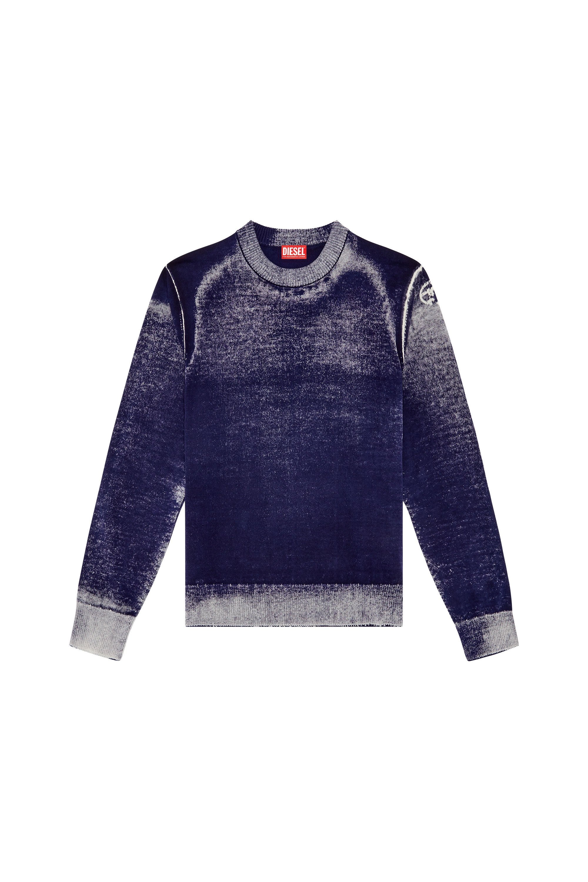 K-Elasa distressed rib-knit sweater