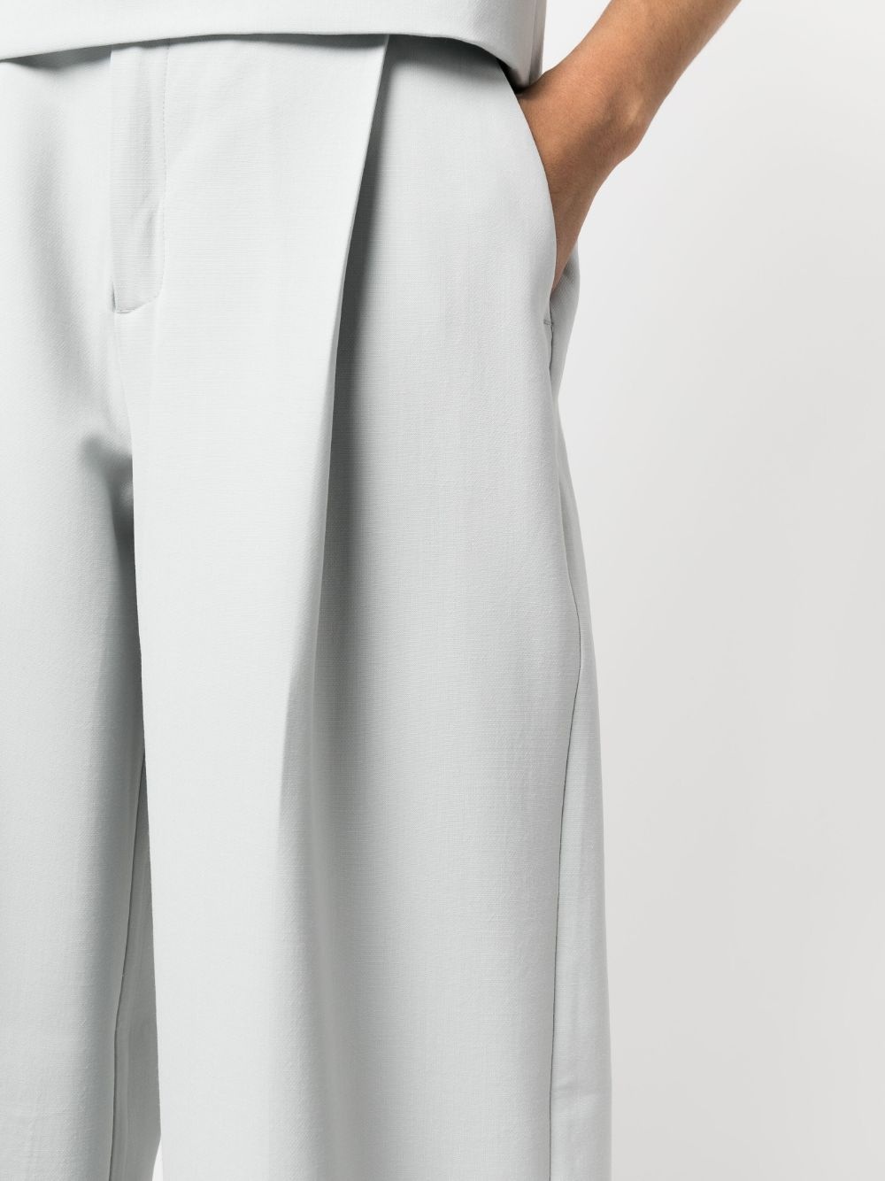 wide-leg tailored trousers - 5