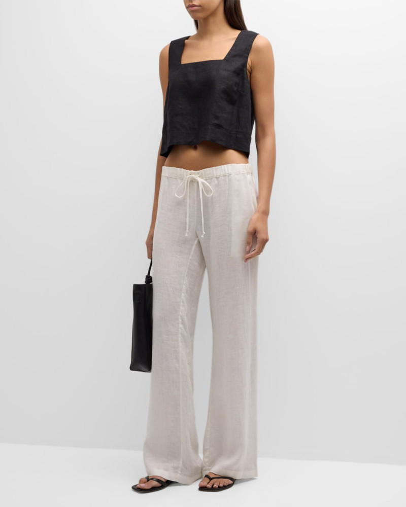 Rails Akira Cropped Linen Blouse outlook