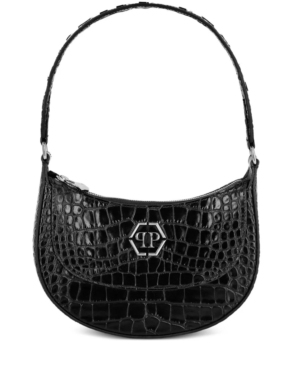 Galaxy crocodile-embossed tote bag - 1