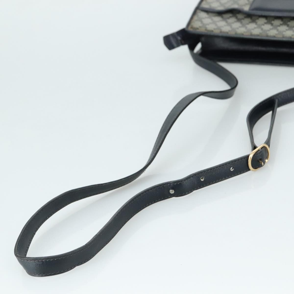 CELINE Macadam Canvas Shoulder Bag Coated Canvas Navy - 7
