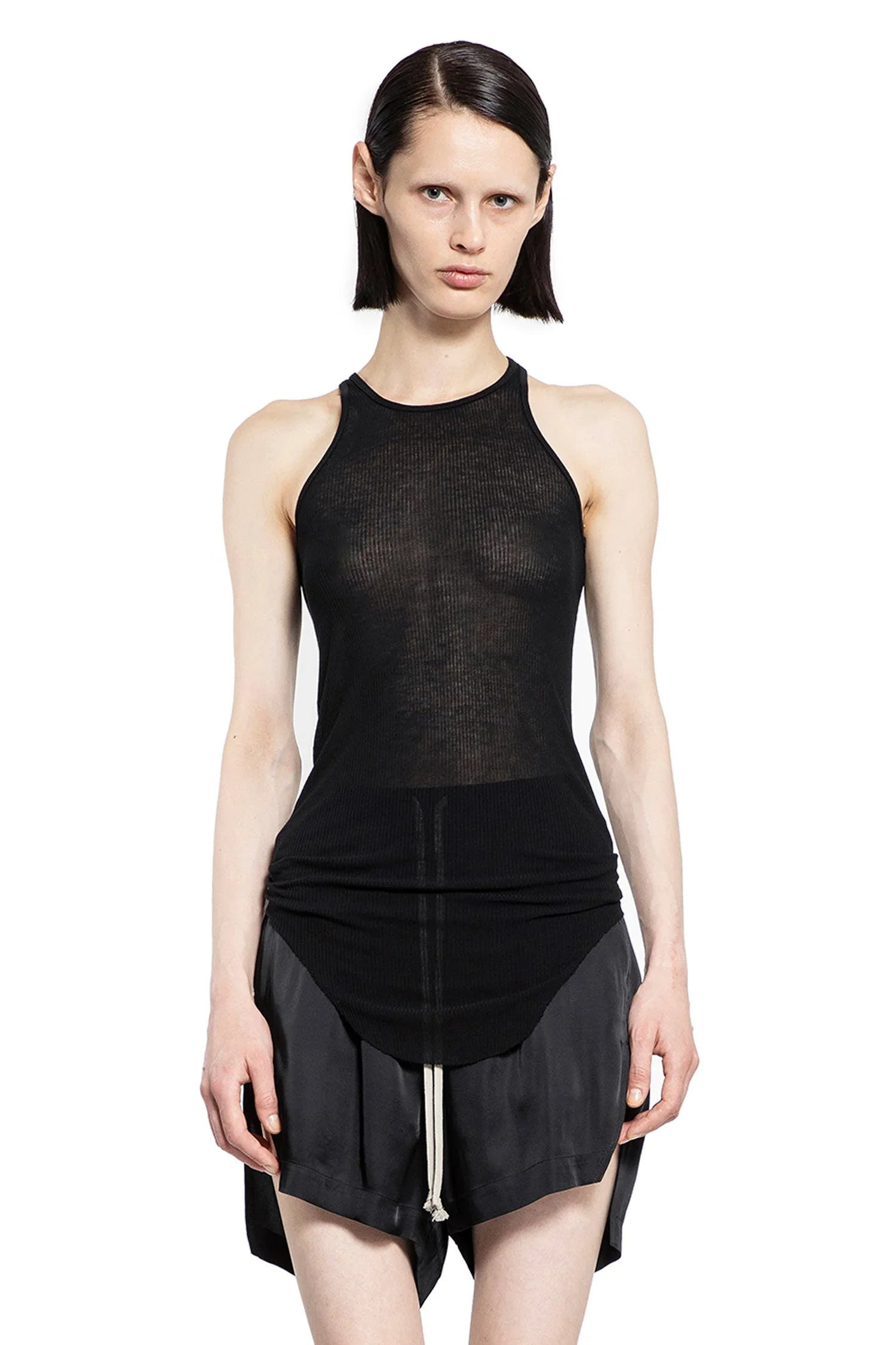 Basic-Rib-Tank-In-Viscose-Silk-Rib-Jersey - 1
