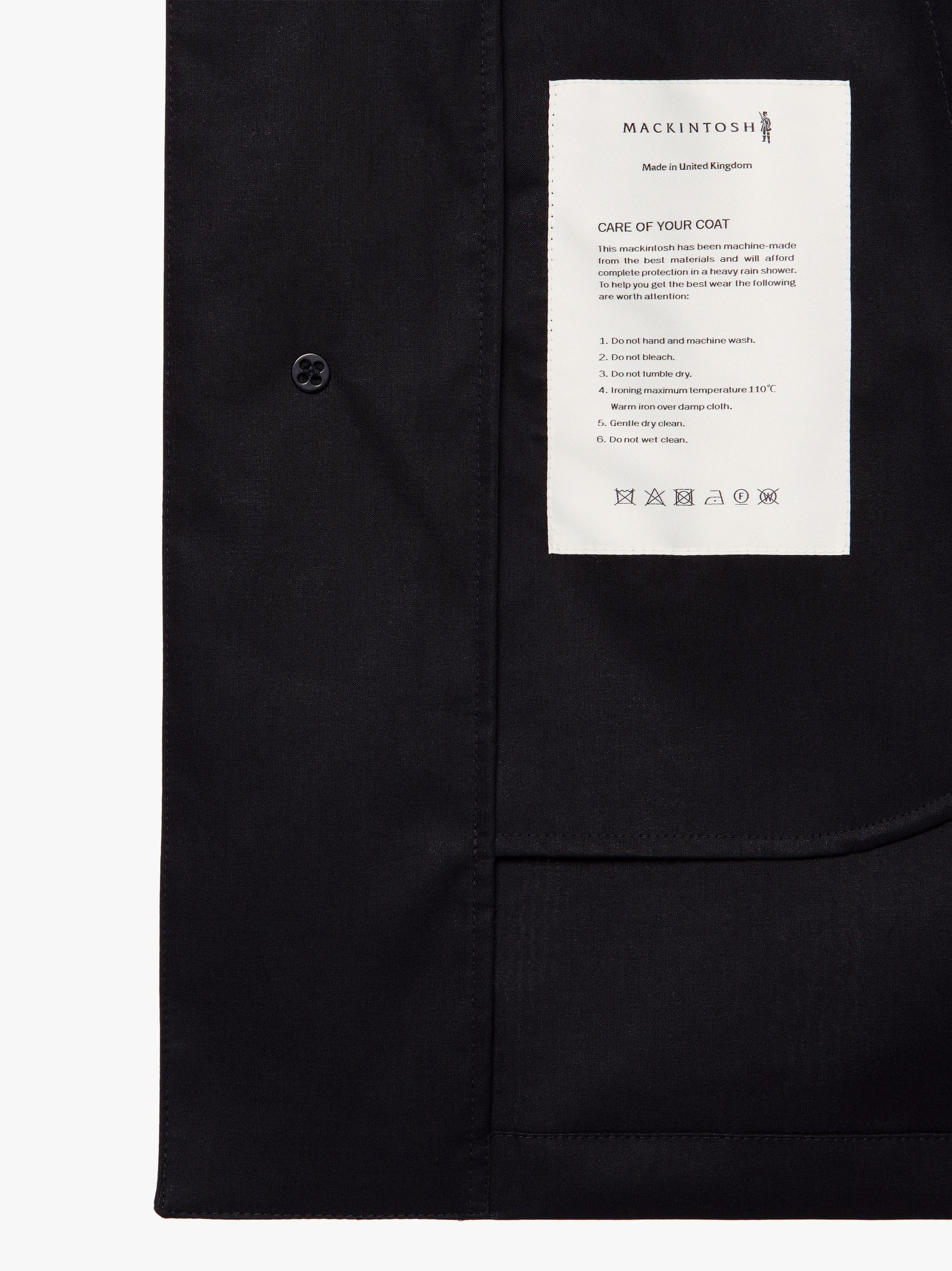 CAMBRIDGE BLACK RAINTEC COTTON SHORT COAT | GMC-100 - 4