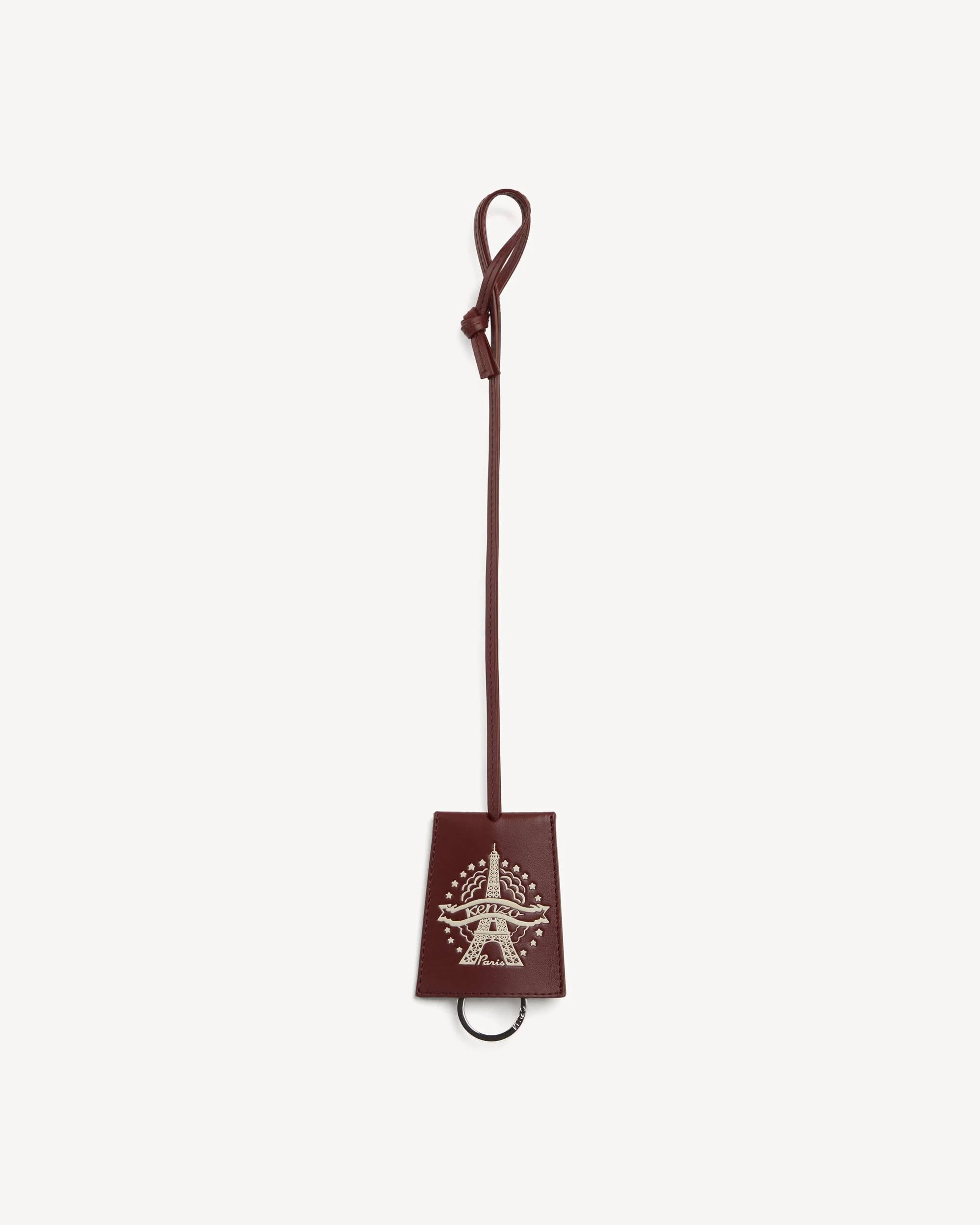 'KENZO Eiffel Tower Design' keyholder charm in leather - 1