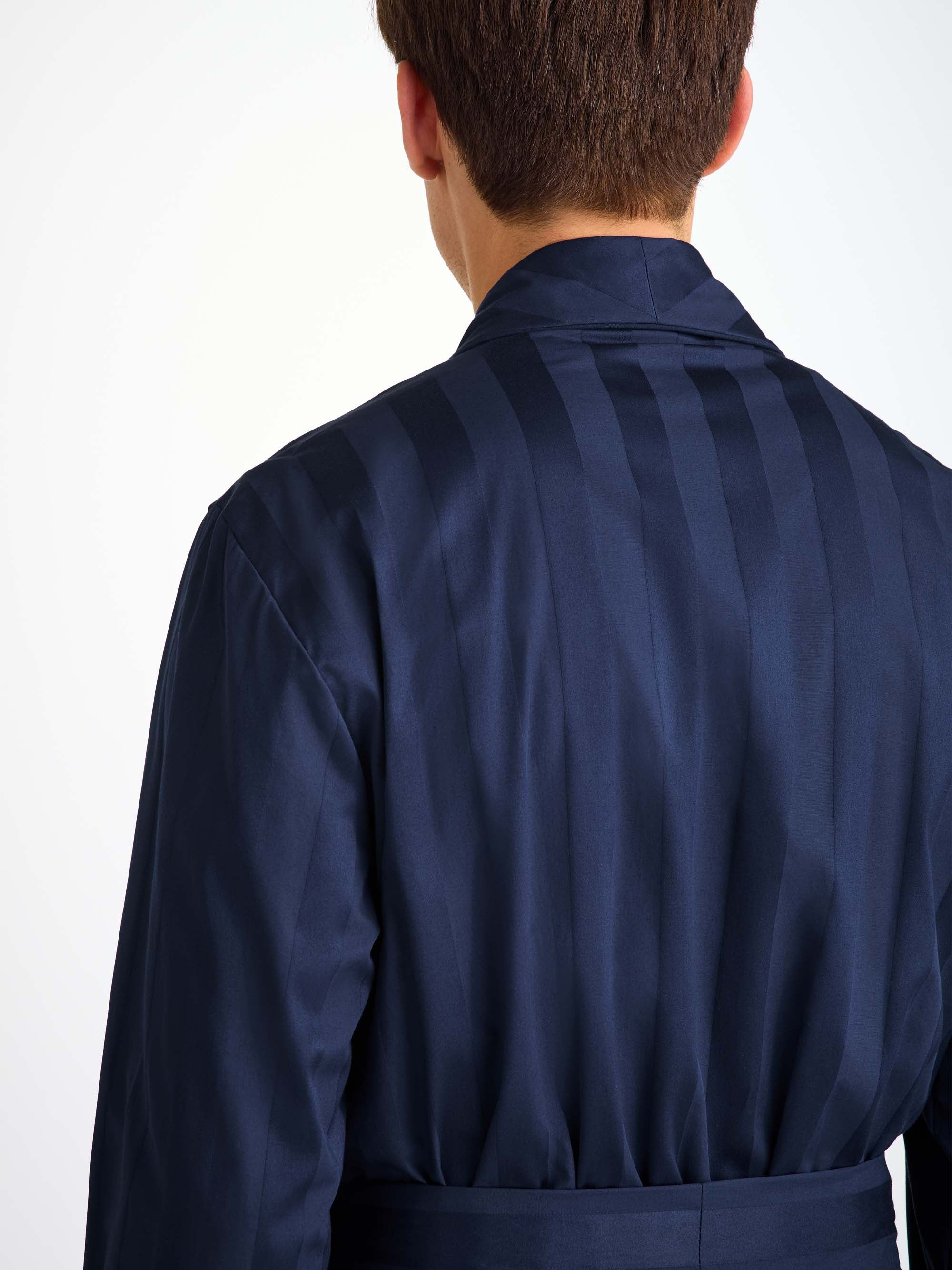 Men's Robe Lingfield Cotton Navy - 6