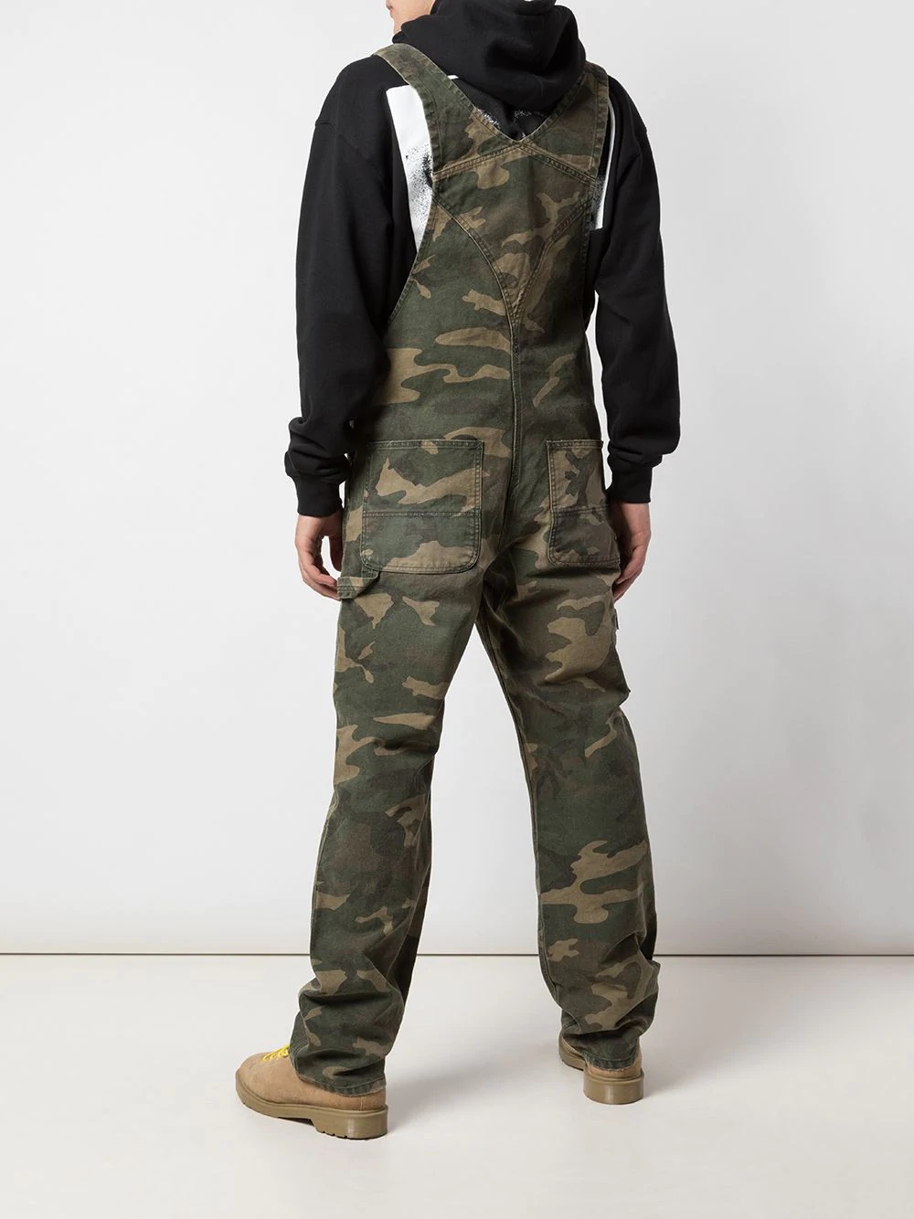 camouflage print overalls - 4