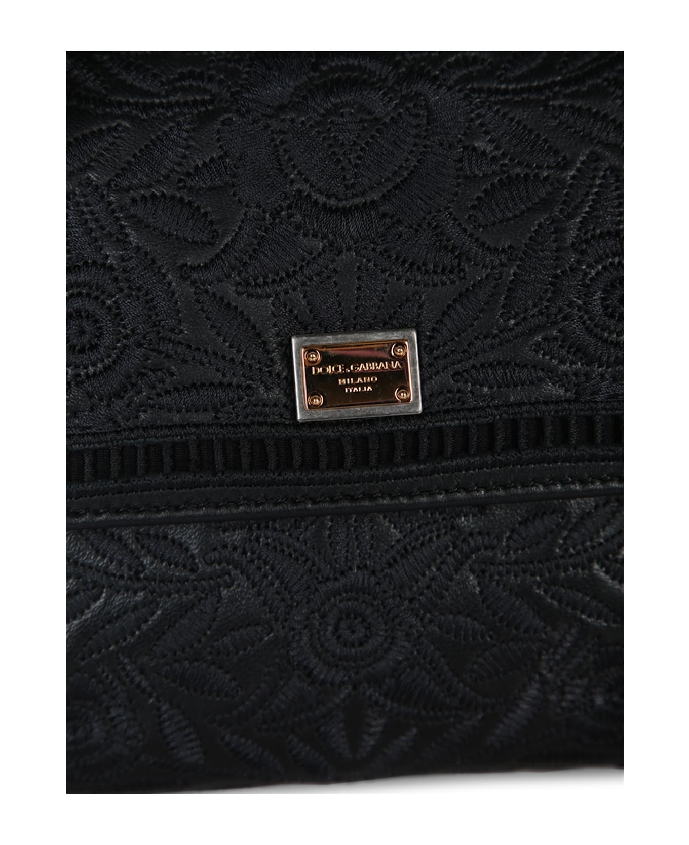 Black Leather Medium Sicily Handbag - 3