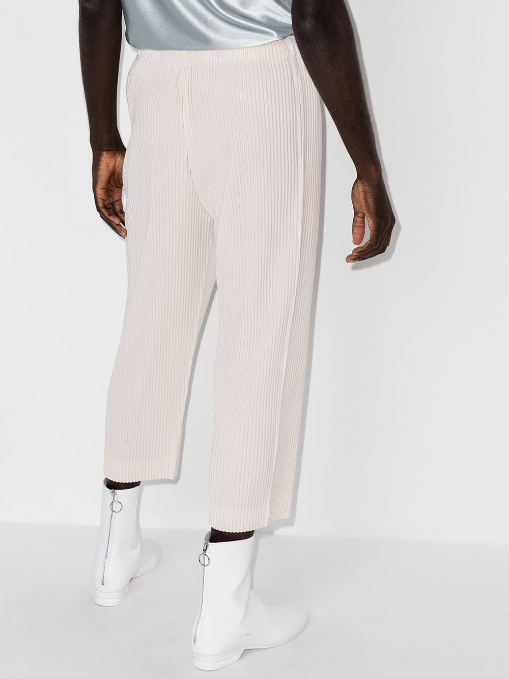 pleated cropped trousers - 3