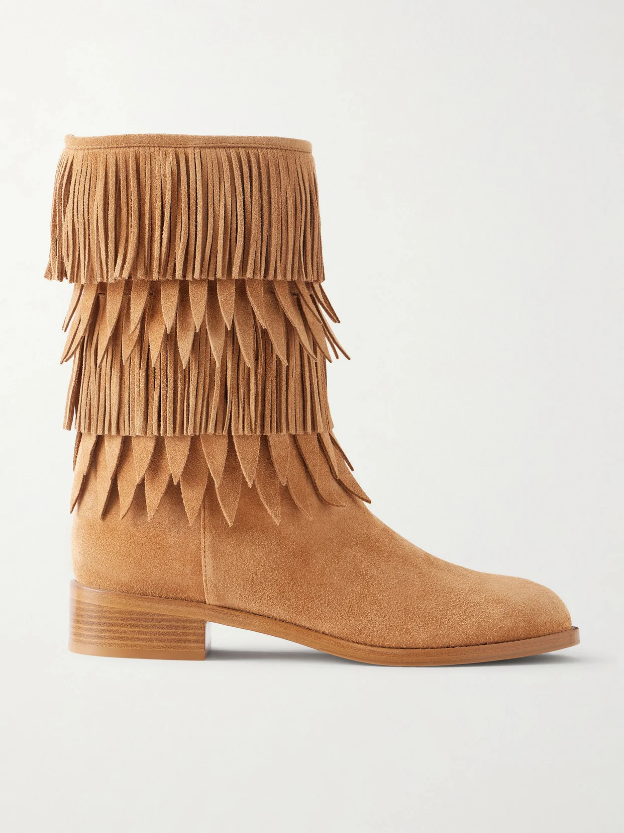 Maverick 35 Fringed Suede Boots - 1