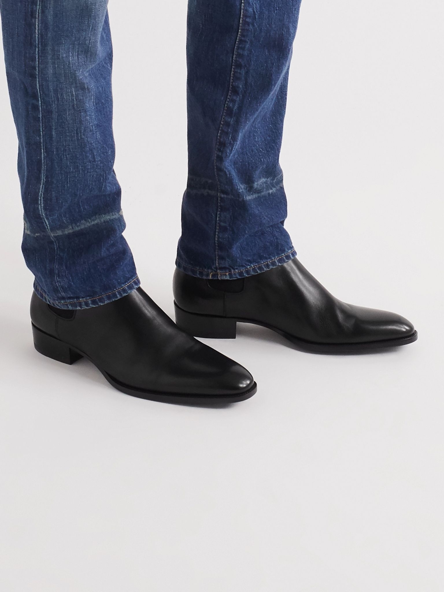 Wyatt Leather Chelsea Boots - 2