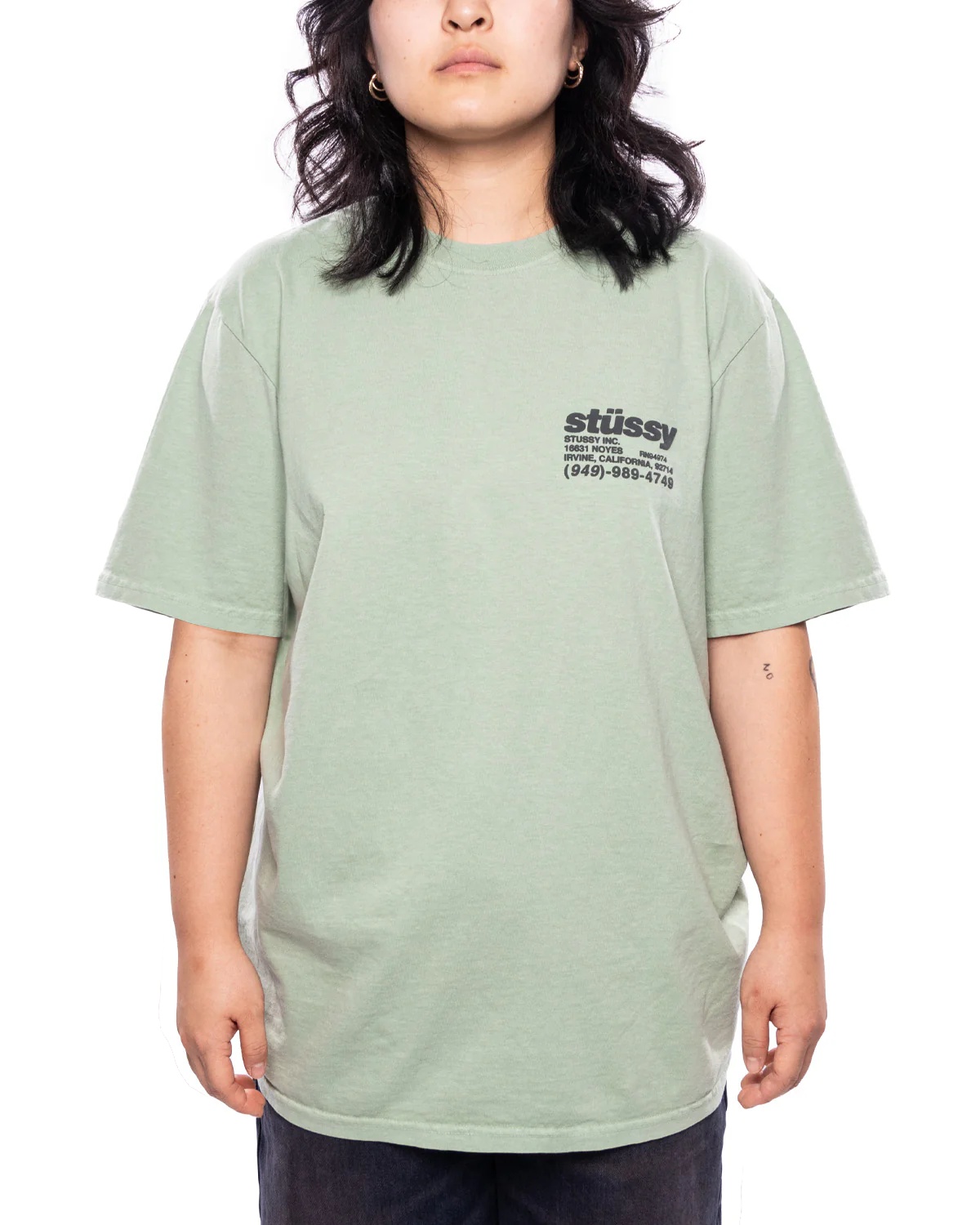 人気 ☆STUSSY☆ DNA PIGMENT DYED T-SHIRT GRANITE Stüssy DNA Pigment Dyed Tee Granite | likelihood | REVERSIBLE