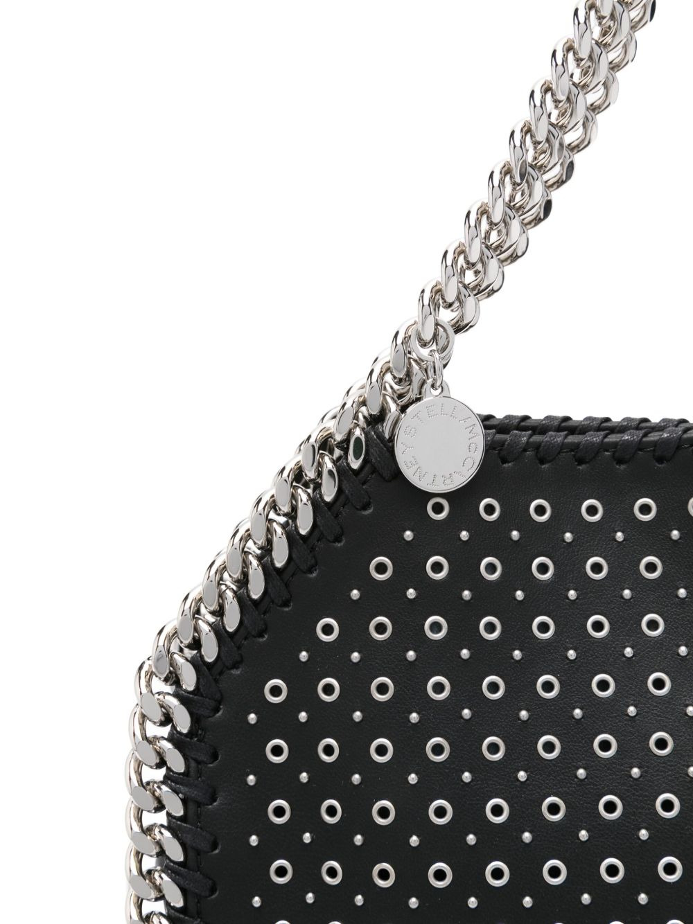 Falabella eyelet-embellished chain tote bag - 4