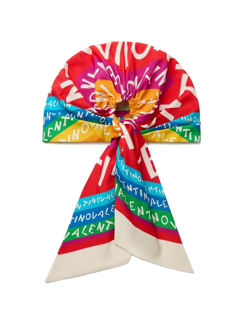 Valentino printed silk headband outlook