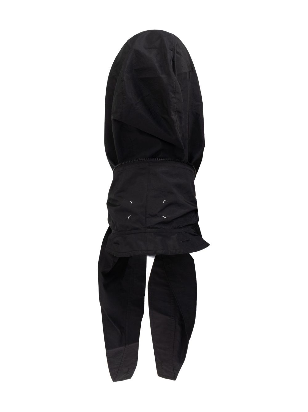 hooded zip-up scarf - 2