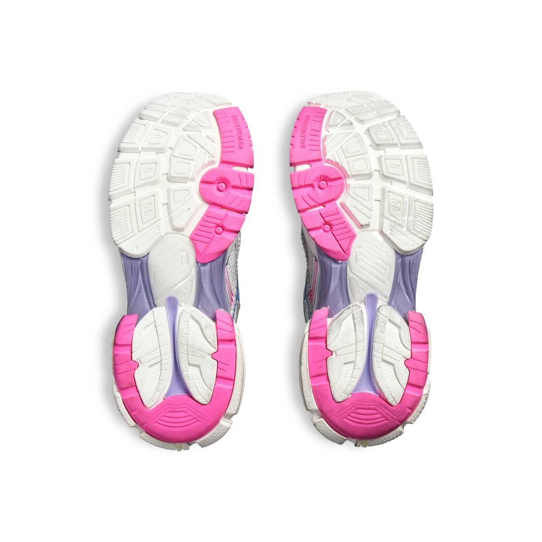 Women's Runner Sneaker  in White/lilac/neon Pink/navy - 7