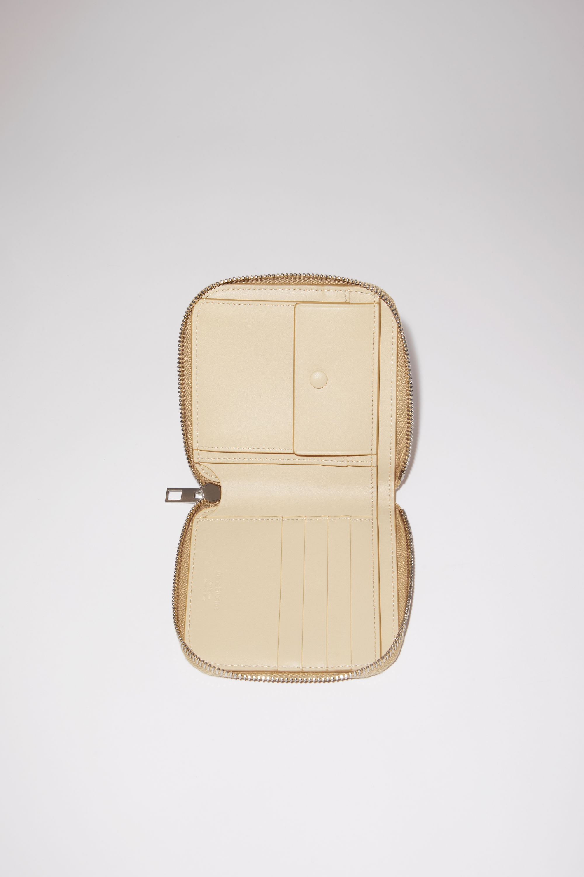 Zippered wallet - Dune beige - 4