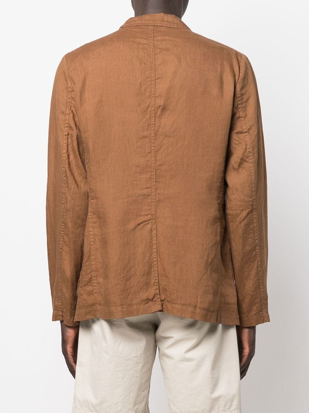 fitted single-breasted blazer - 4