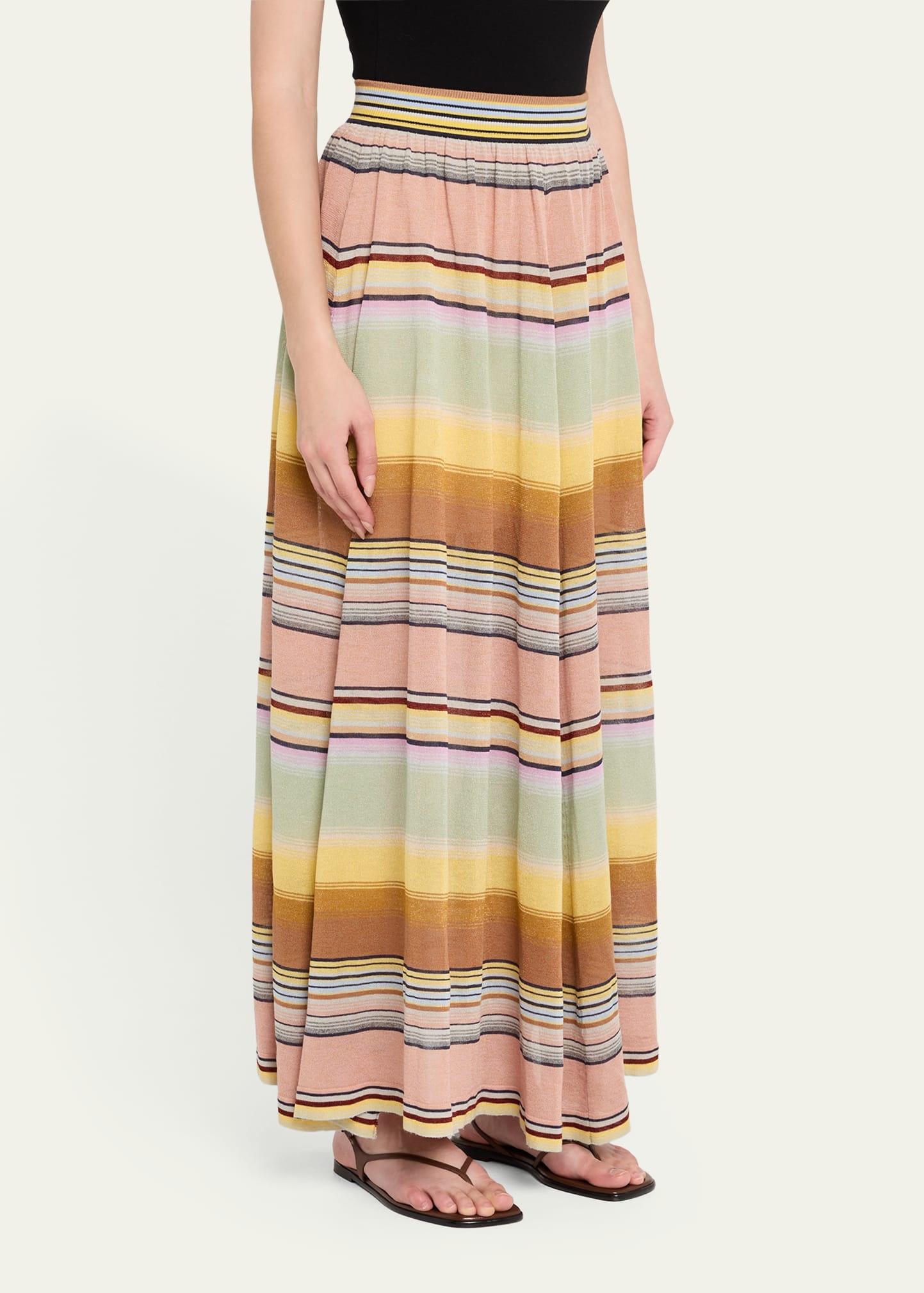 Coco Stripe Circle Skirt - 4