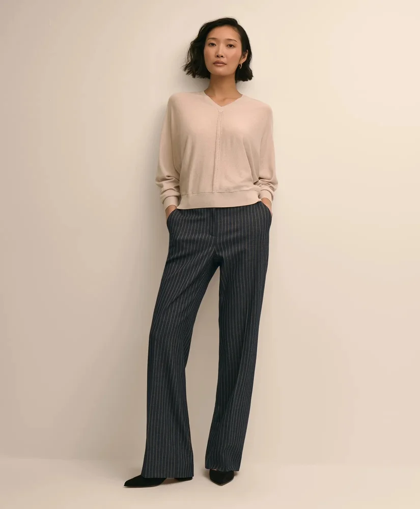 Pinstripe Flare Trouser - 1