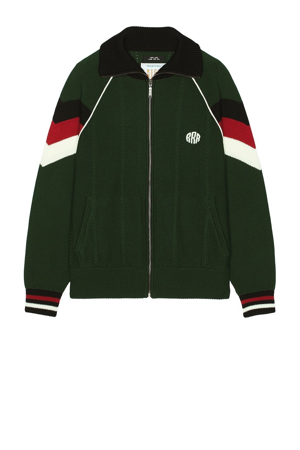 Knitted Zip Track Jacket - 1