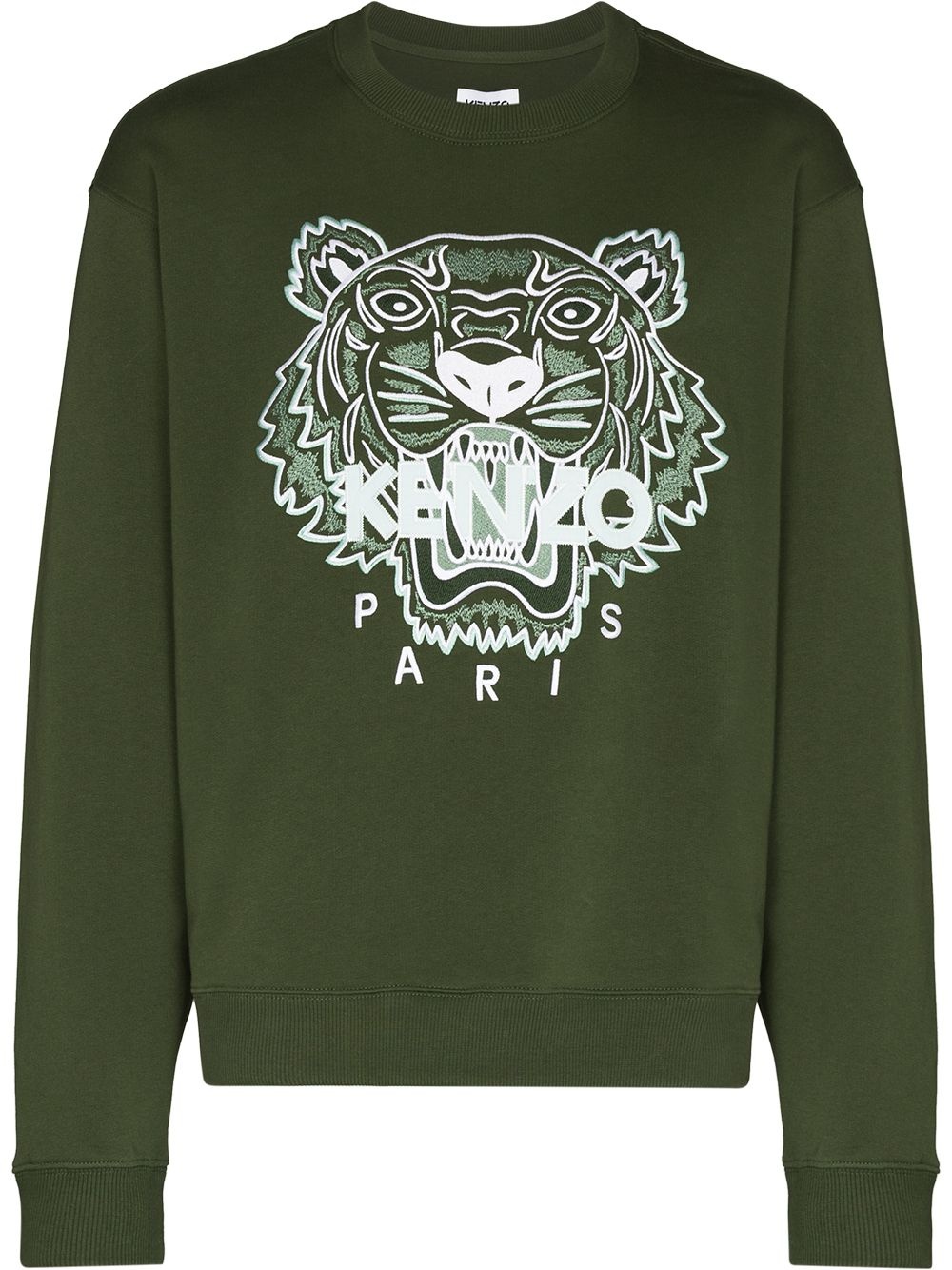 embroidered Tiger cotton sweatshirt - 1