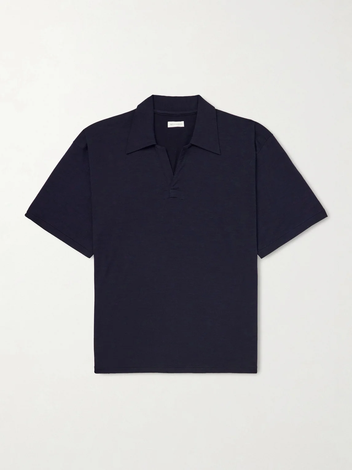 Skipper Oversized Merino Wool Polo Shirt - 1