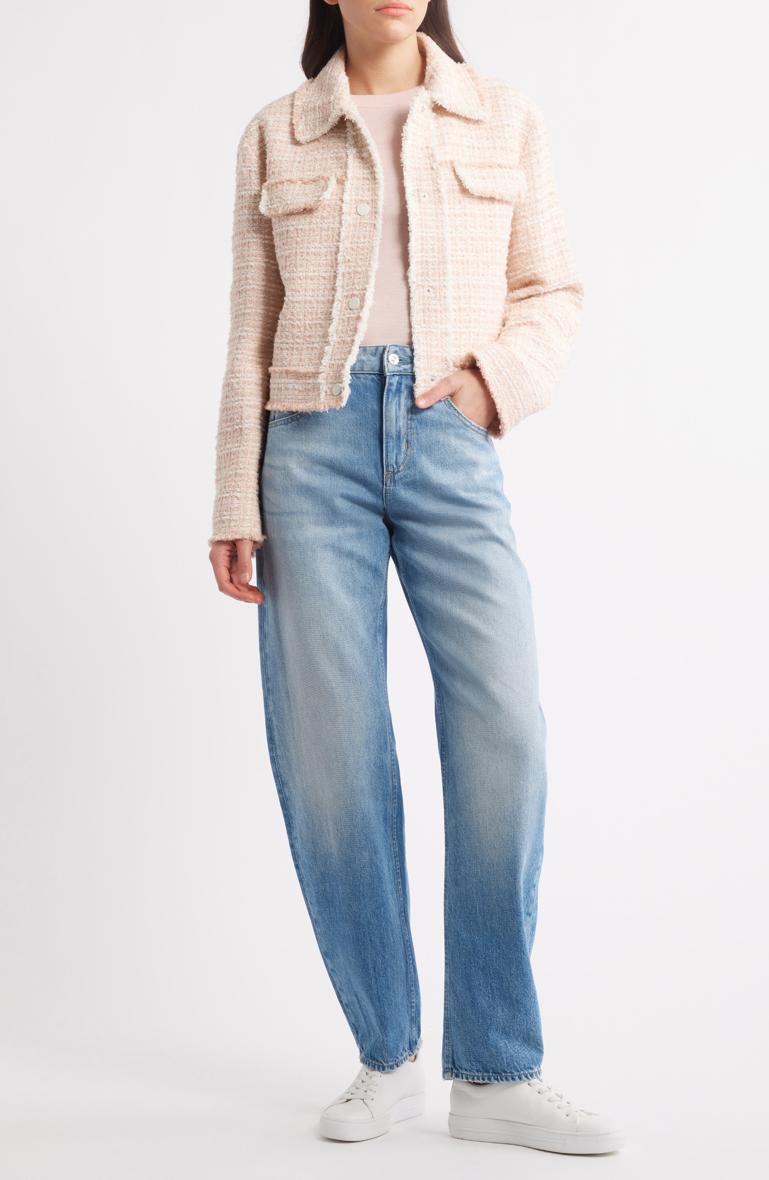 BOSS Tweed Jacket in Crystal Tweed at Nordstrom - 7