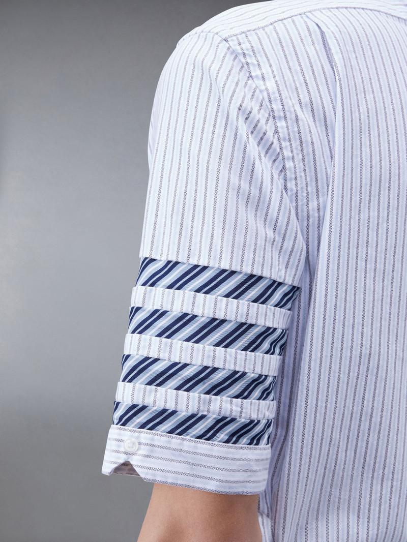 Stripe Oxford Short Sleeve Shirt 7