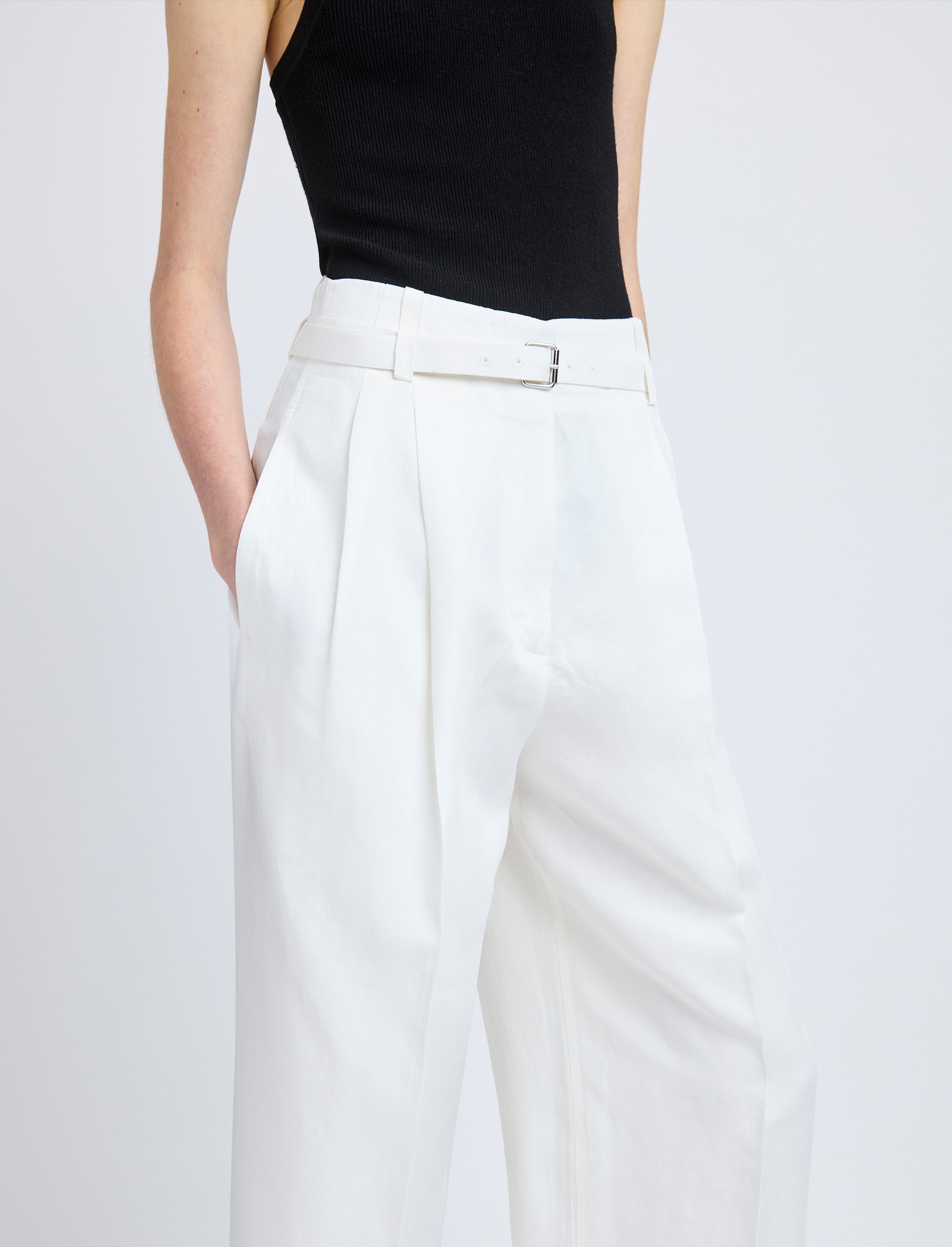 Jules Pant in Linen Viscose - 5