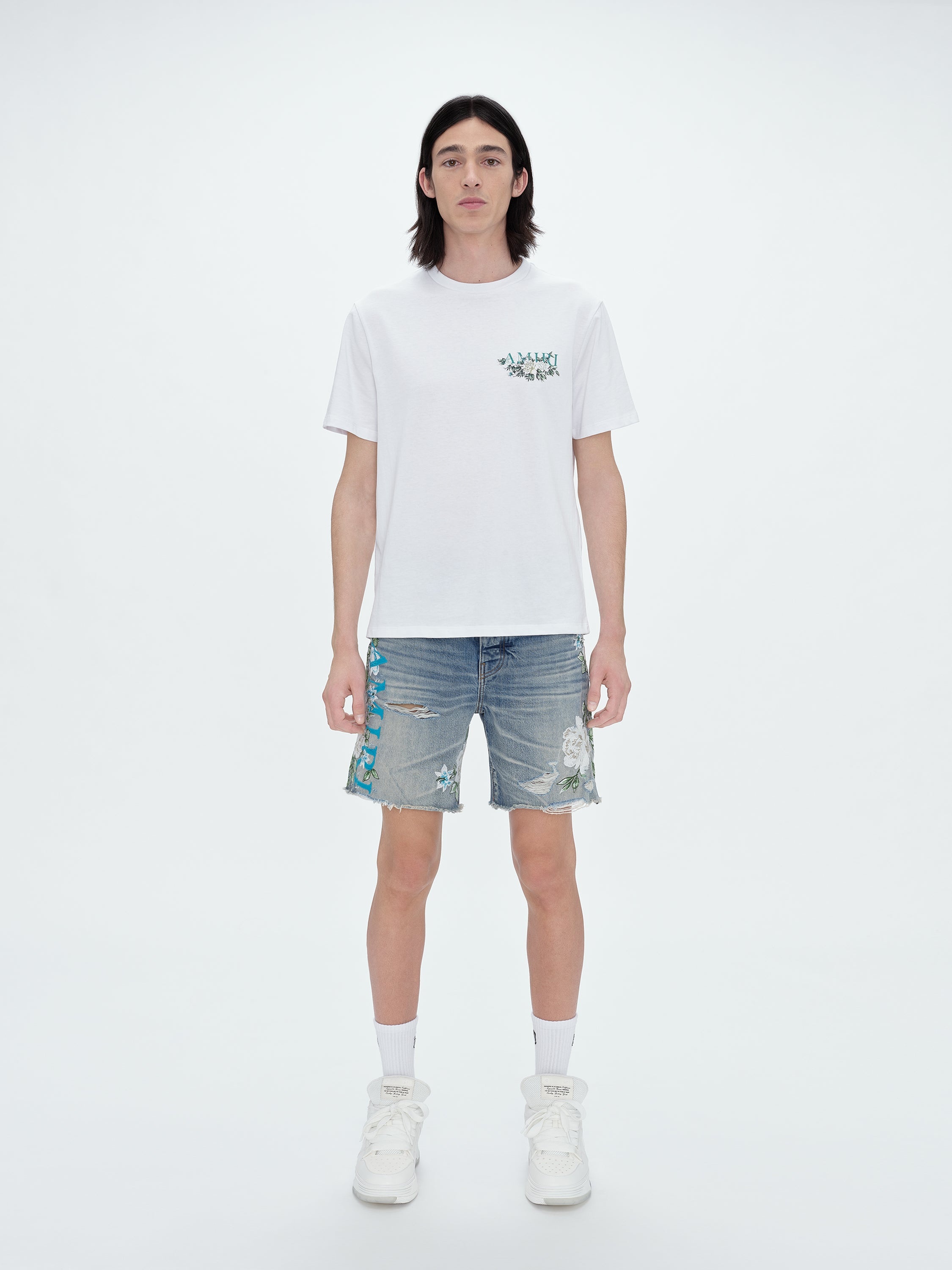 EMBROIDERED FLORAL LOGO SHORT - 2