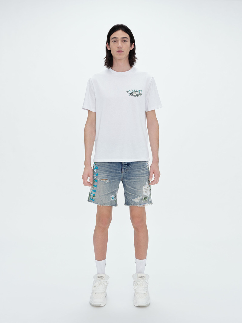 EMBROIDERED FLORAL LOGO SHORT 2