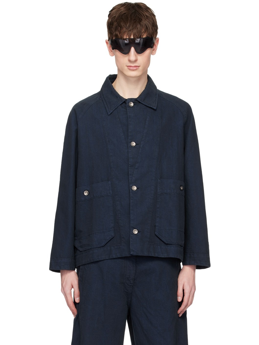 Navy Delivery Denim Jacket - 1
