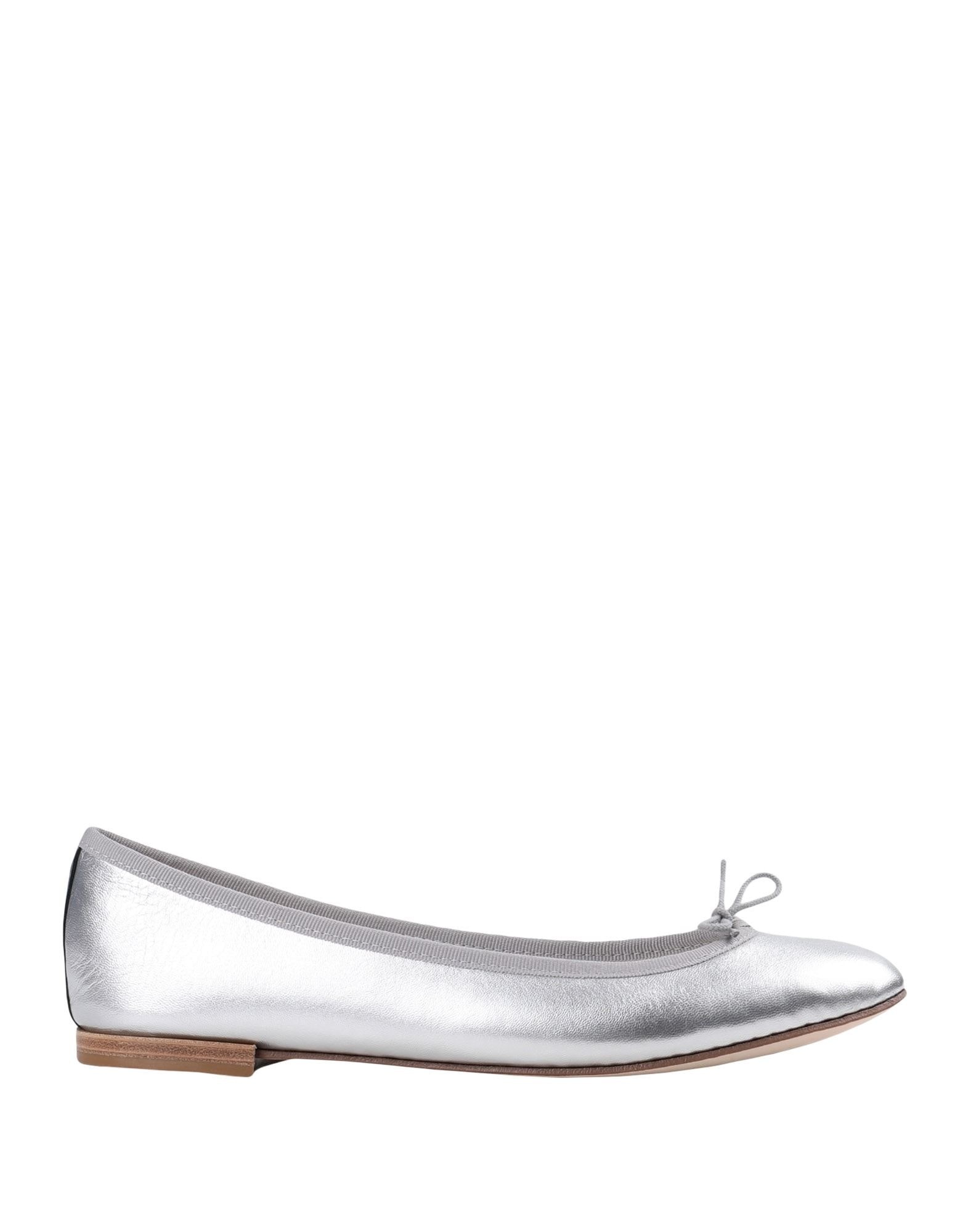 Silver Women's Ballet Flats - 1