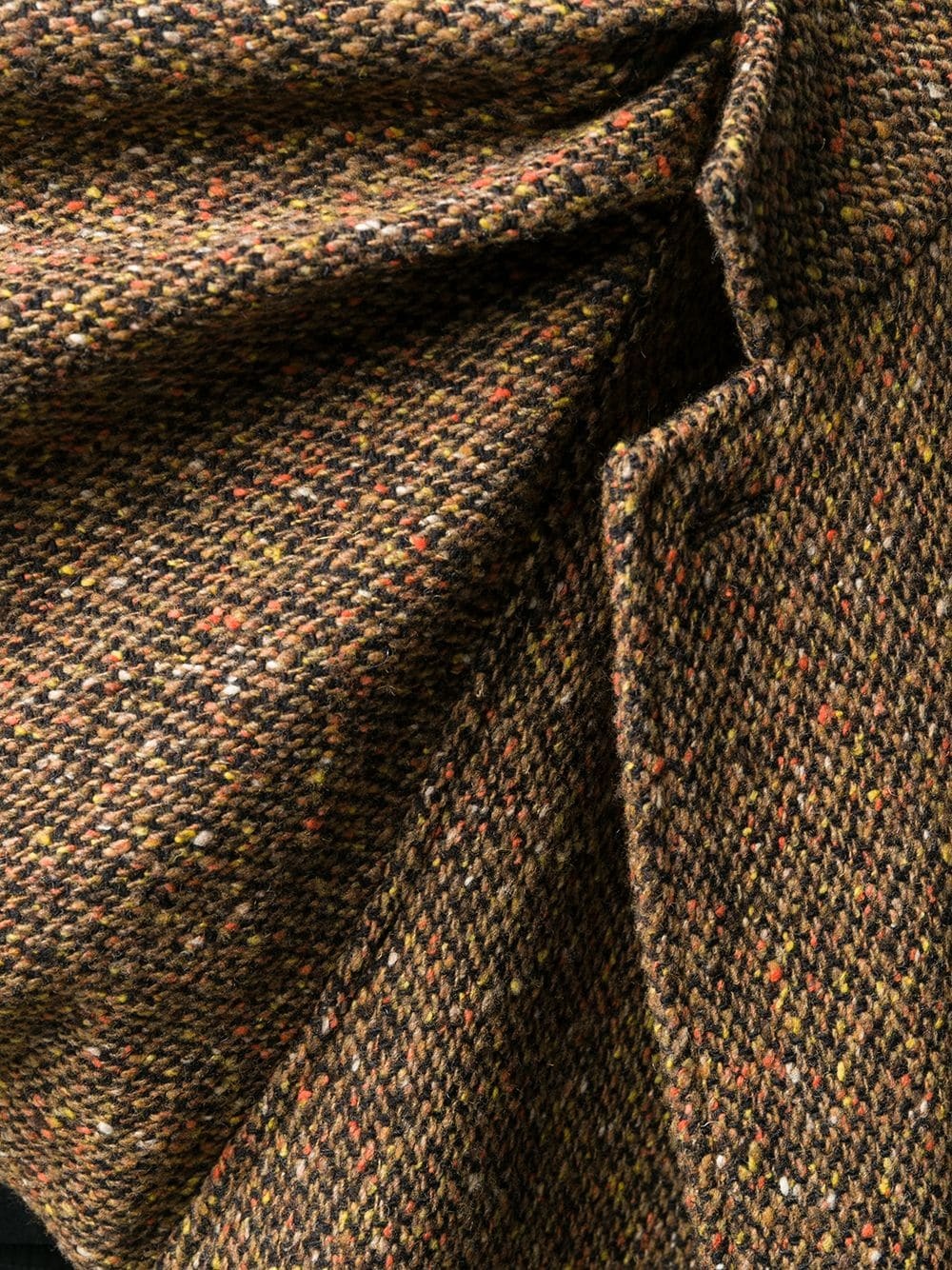 double-breasted tweed coat - 5