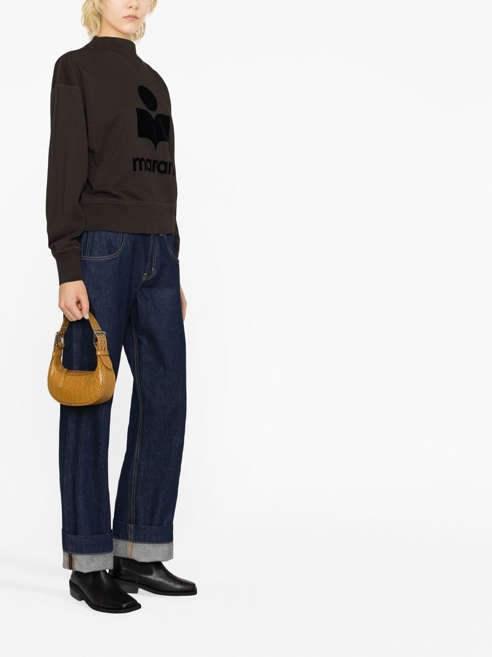 Moby logo cotton sweatshirt - 3