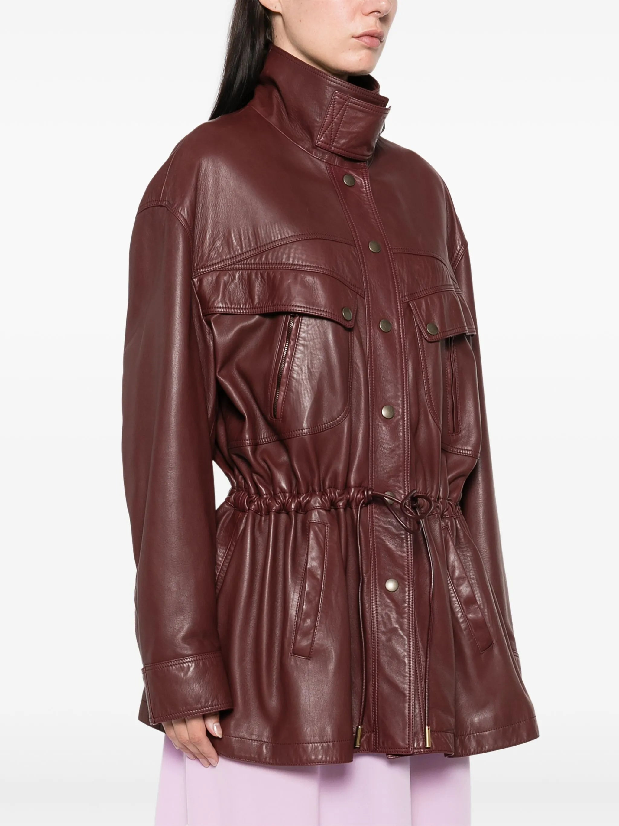 leather coat - 3