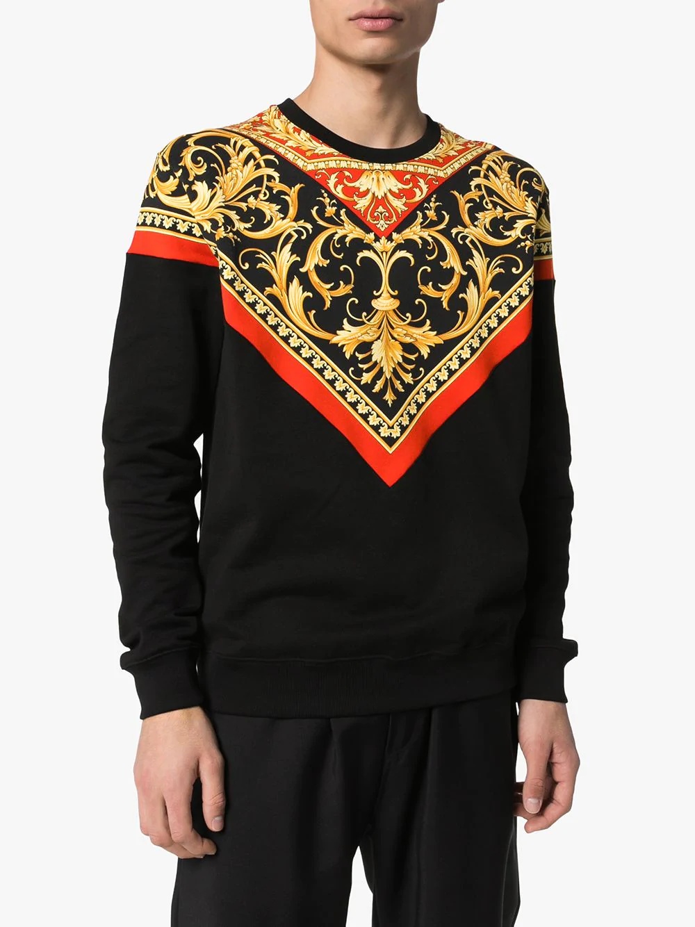 Baroque print sweatshirt - 3