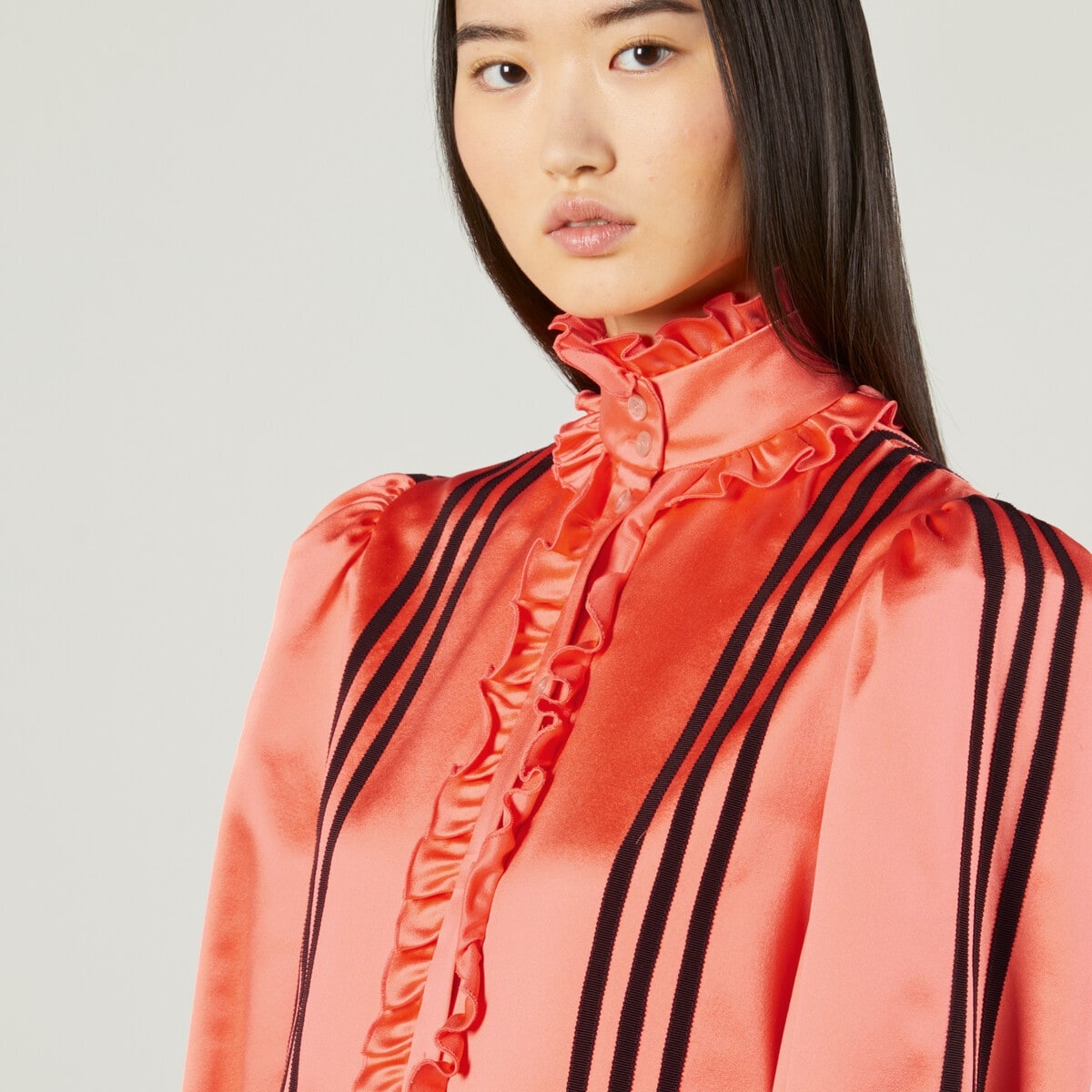 adidas x Gucci silk duchesse shirt - 4