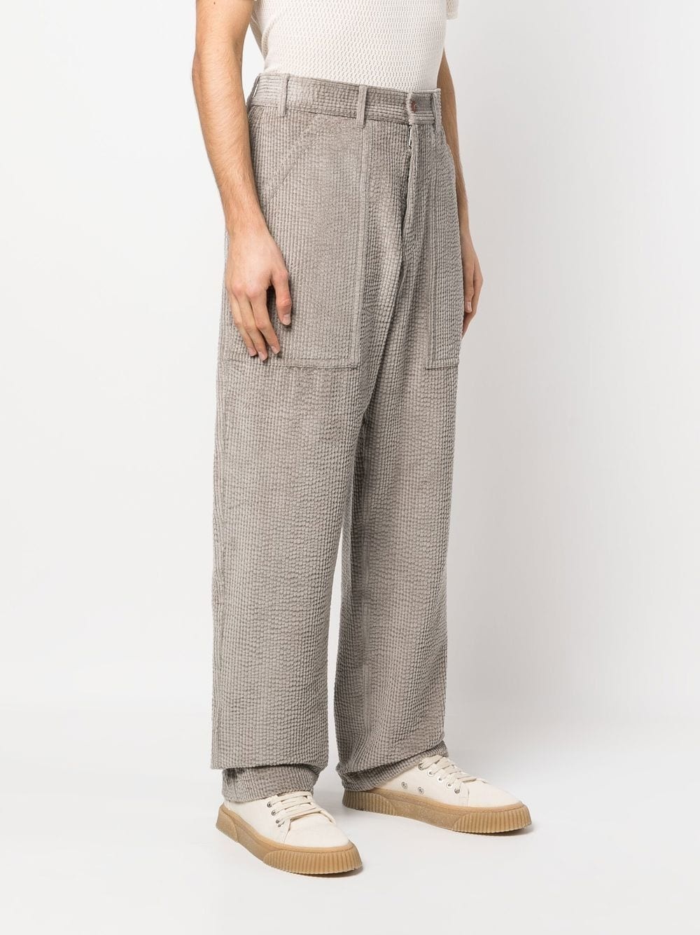 straight-leg corduroy trousers - 3