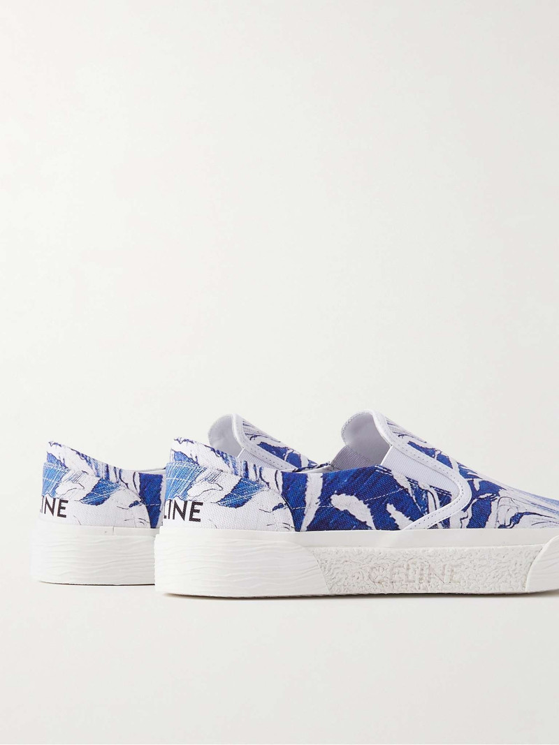 Elliot Waves Printed Canvas Slip-On Sneakers 5