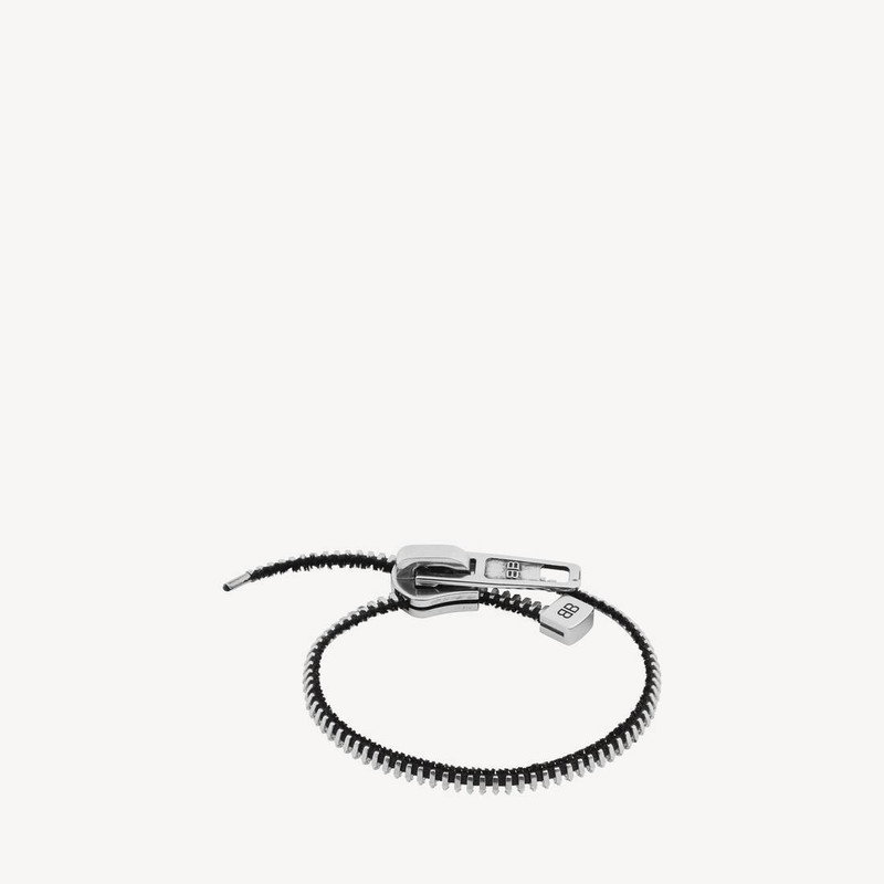 Diy Zip Bracelet in Shiny Silver/antique Silver/black 1
