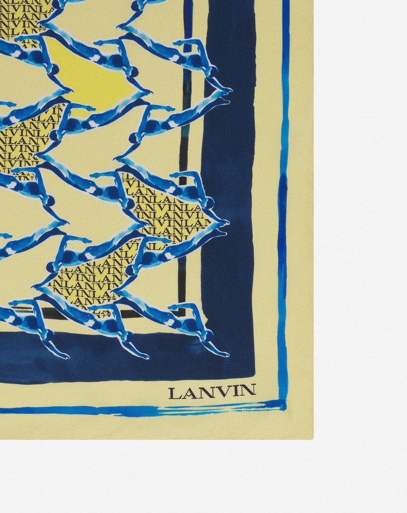 Lanvin SILK SCARF WITH A SPORTS PRINT outlook