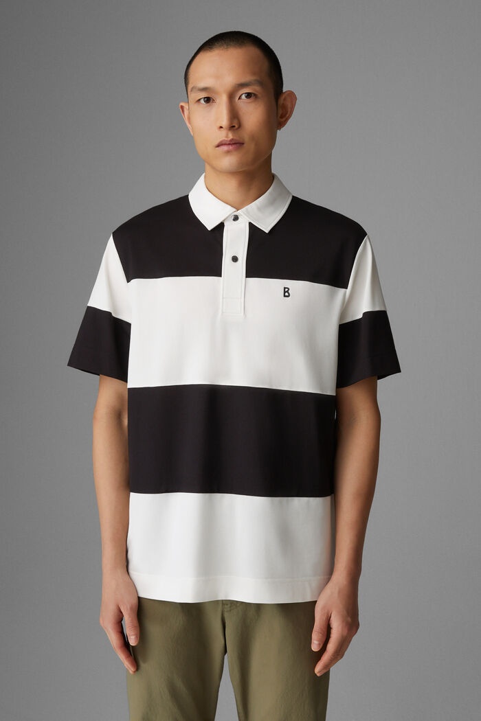 Lagos Polo shirt in Black/Off-white - 2