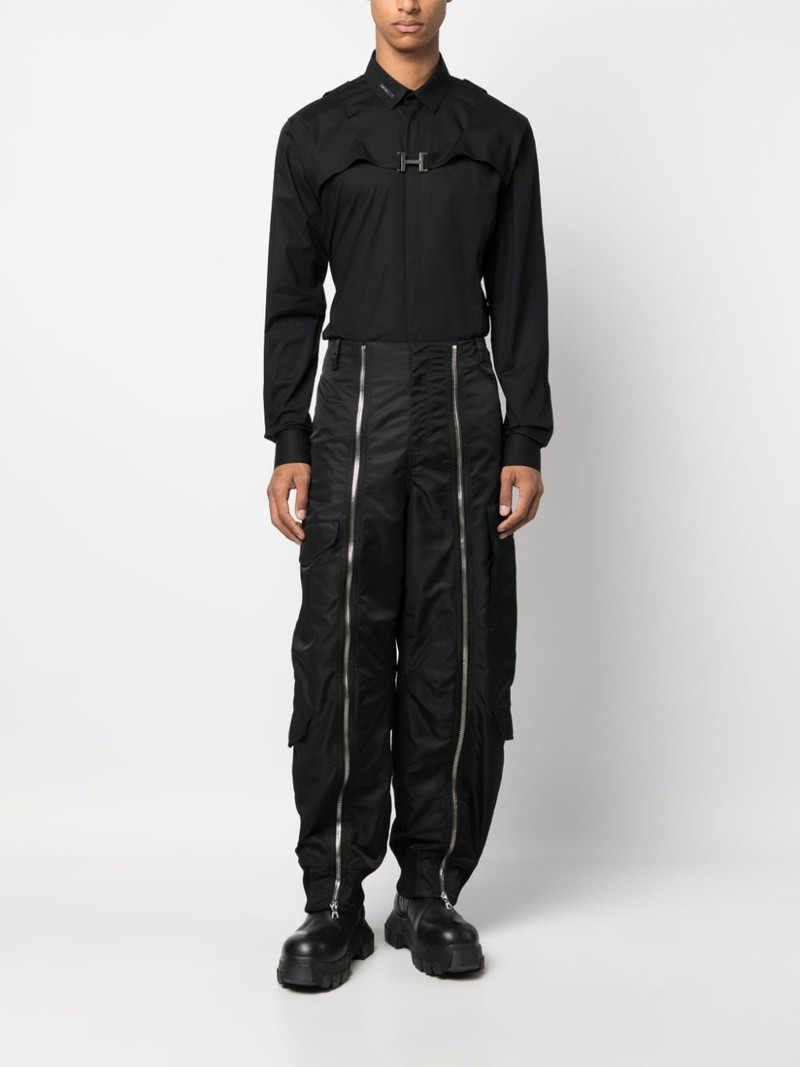 HELIOT EMIL™ logo-plaque long-sleeve shirt outlook