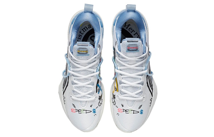 Li-Ning Speed 8 Premium 'White Blue' ABAS005-4 - 4